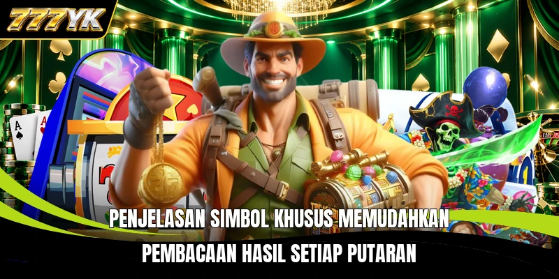 Penjelasan simbol khusus memudahkan pembacaan hasil setiap putaran