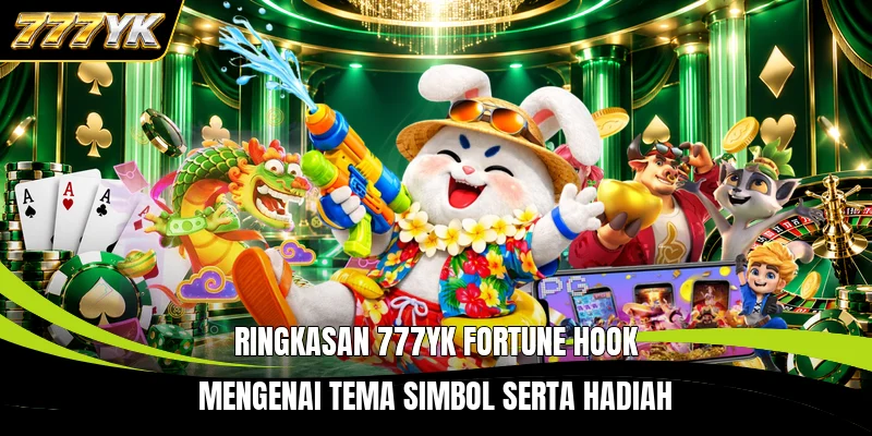 Ringkasan 777YK Fortune Hook mengenai tema simbol serta hadiah